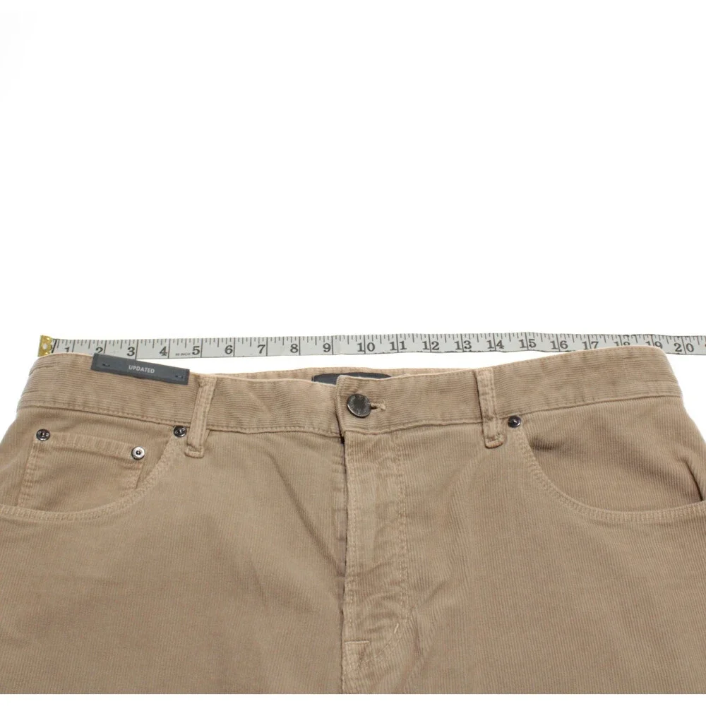 PT Torino NWT 5 Pocket Jean Cut Corduroy Pants Size 38 US Jazz in Beige Cotton